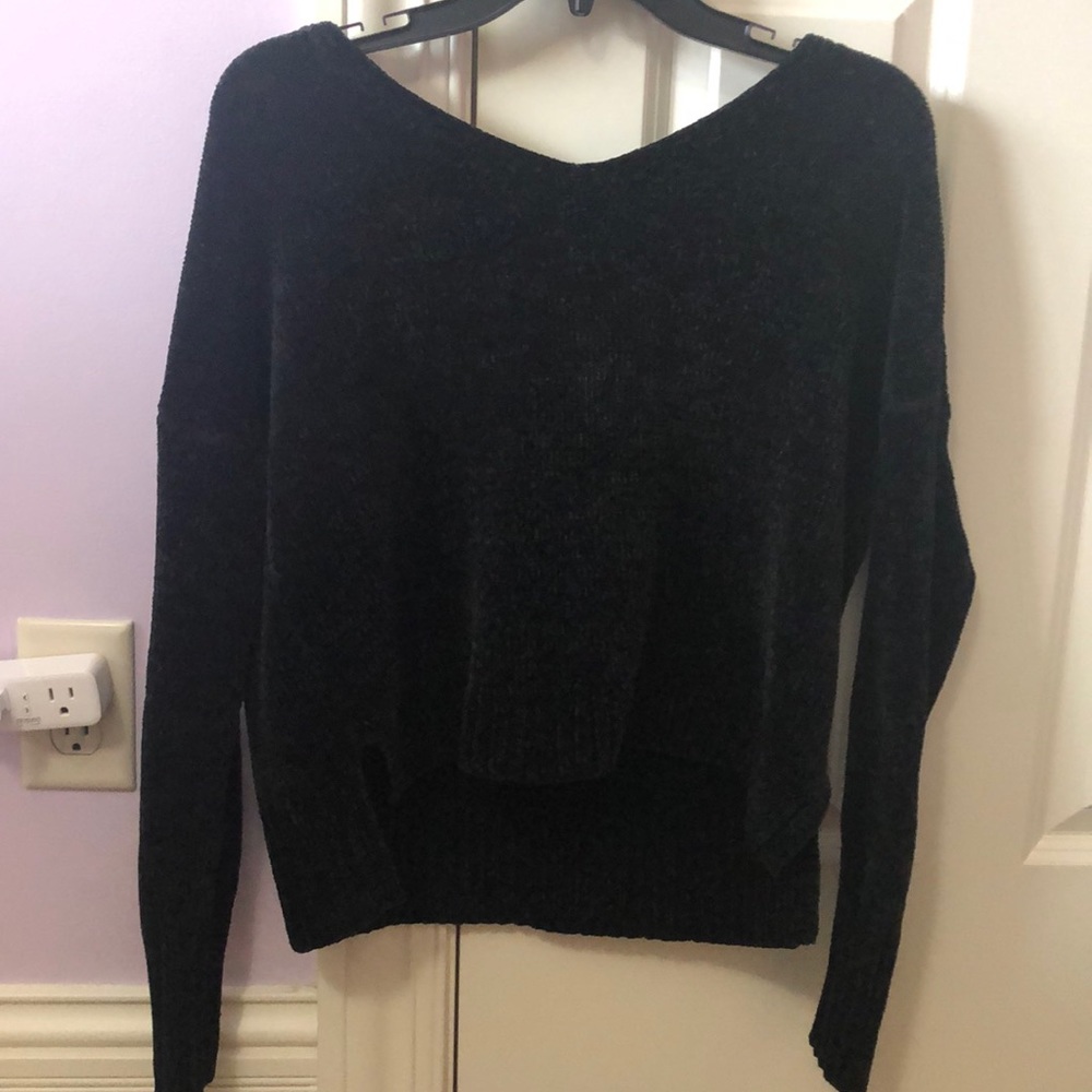 Hollister Cropped Polyester Sweater